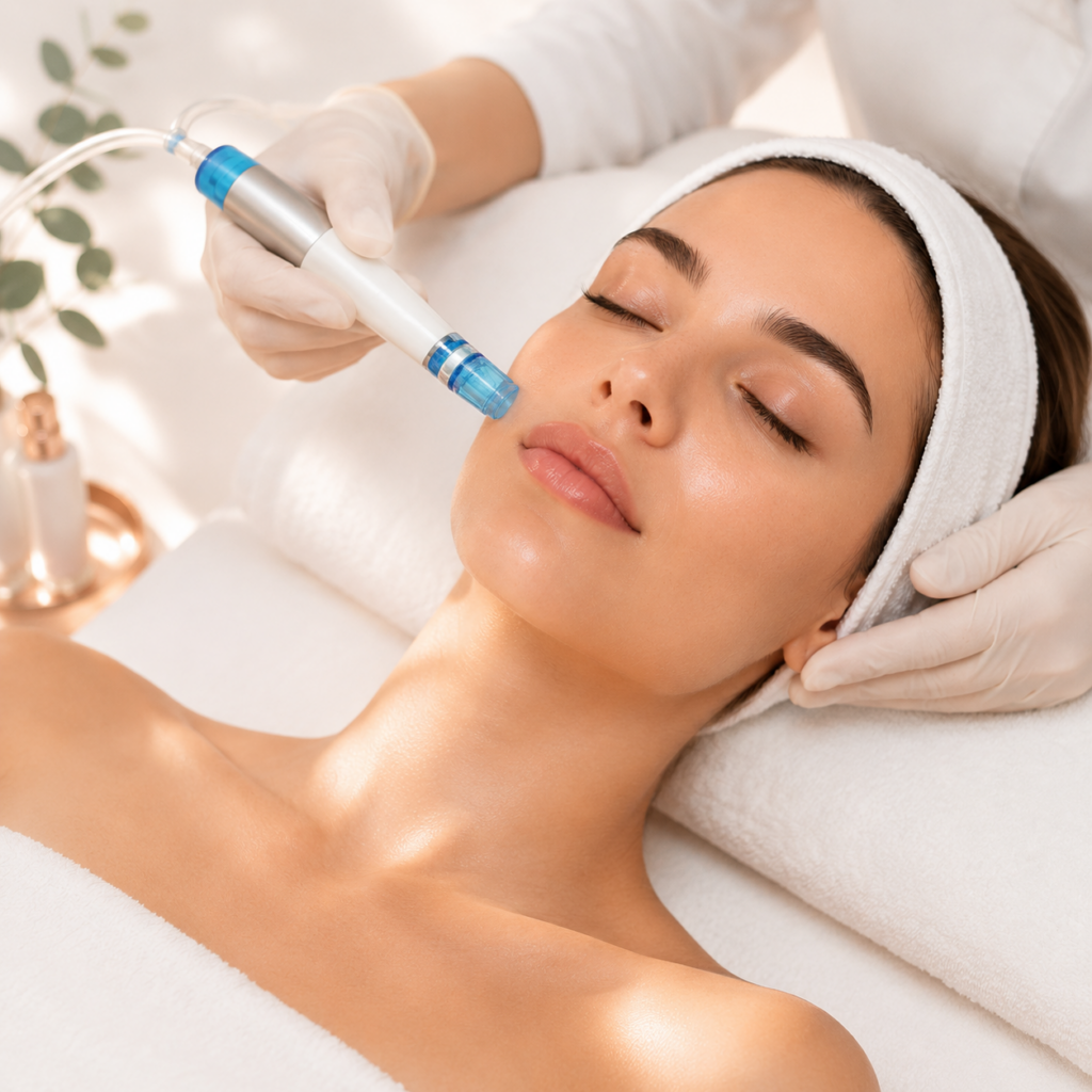 hydra facial treatment for hydrated skin